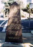 Date: 24 August 1989. Memorial unveiled on corner of Haig Ave & Boomerang St, sydney.
