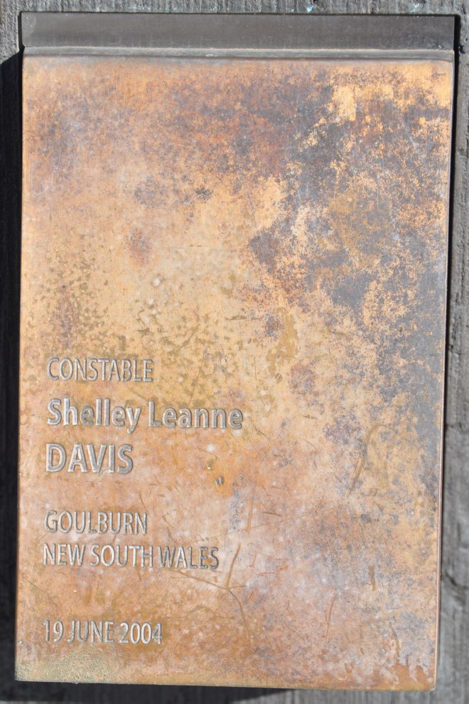 Shelley DAVIS - Touch plate at the National Police Wall of Remembrance, Canberra