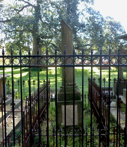 Grave of Frederick William POTTINGER. The broken column indicates a life cut short. Engraved:   SACRED To the memory of SIR FREDERICK WILLIAM POTTINGER -Baronet, Formerly of the Grenadier Guards, and for many years a zealous and active Officer of Police in New South Wales. Born 27th April, 1831-Died 9th April,1865.  This monument is erected by his friends in the Colony.
