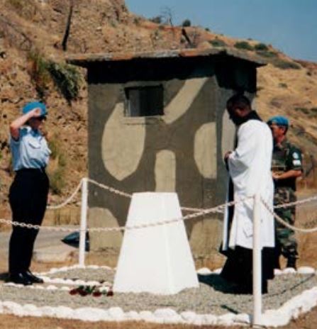 2003 Police Remembrance Day is marked with a ceremony at the cairn erected in memory of Sergeant Ian Ward.
