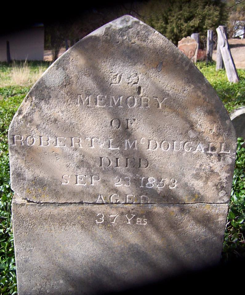 Robert Lovell MacDOUGALL gravestone