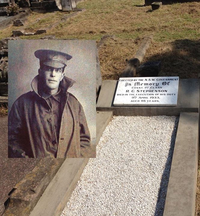 Ruston George STEPHENSON - NSWPF - Killed 9 April 1933