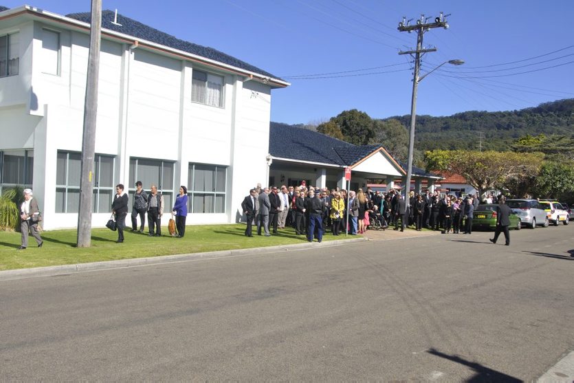 15 August 2013 Funeral for Retired Sgt Geoffrey Enoch RICHENS at Bulli.