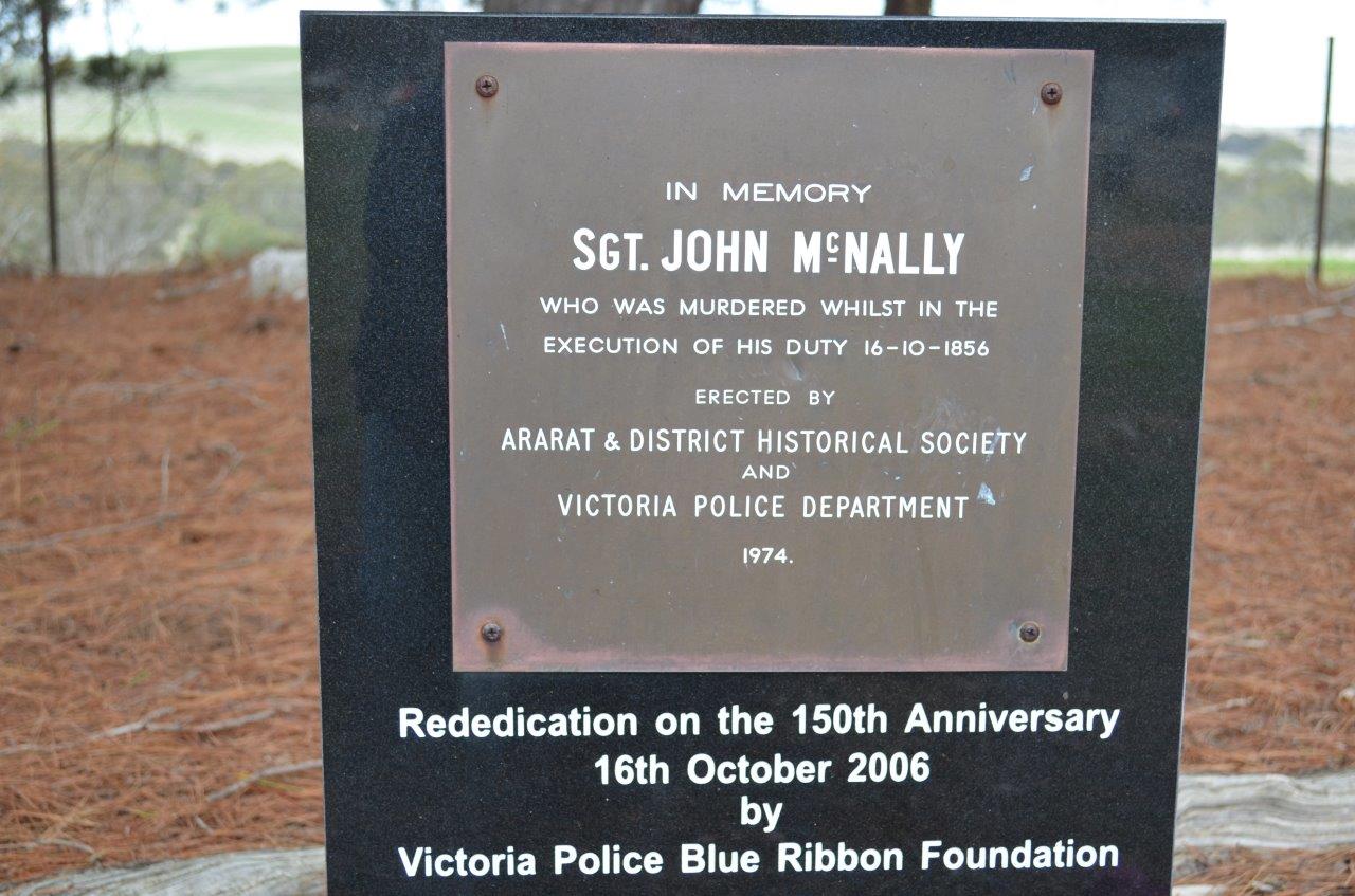 John McNally - VicPol - 1st VicPol to be murdered on duty - plaque 2