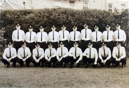 Some of Class 111 who commenced training at Redfern Police Academy on Monday 15 May 1967 and were Sworn In on Monday 26 June 1967. Rear row, 4th from left is Probationary Constable Barry John PEARCE # 12631