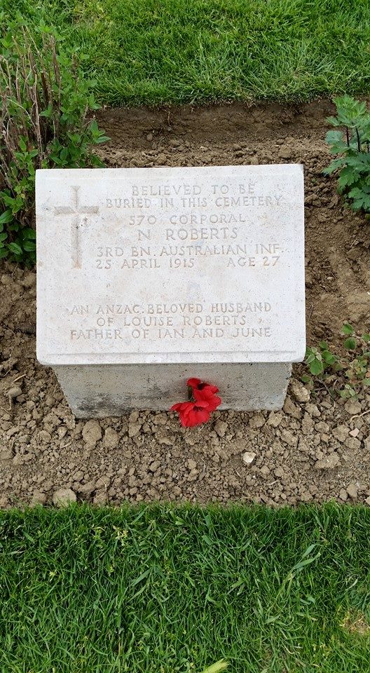 Grave of Corporal Norman Roberts