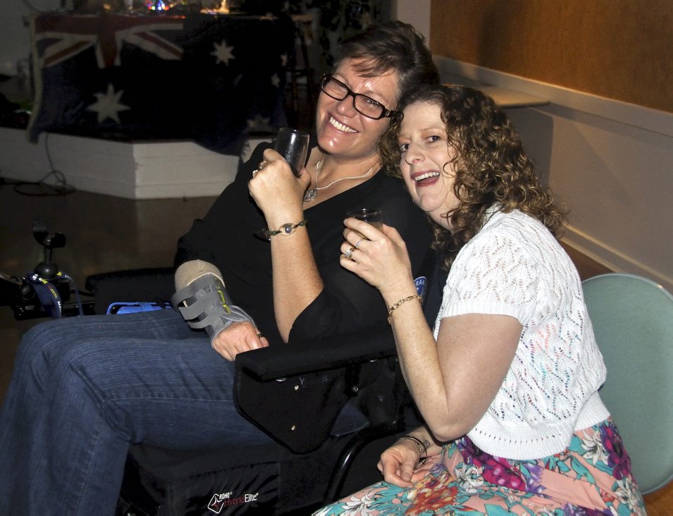 Kylie Hayes with Kerr Neal ( Orgill - Ambos ) at the Triple ) 0 Party - Oct 2014