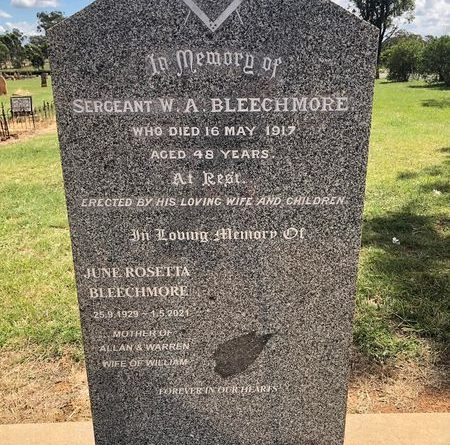 William Albert BLEECHMORE - Grave