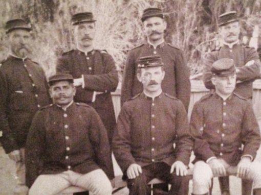 James is seated - 1st on left together with unknown Police - presumably who were Stationed at Mudgee, NSW