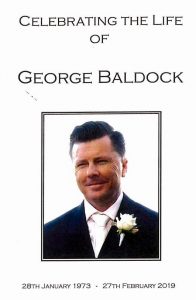 George BALDOCK - Funeral pamphlet