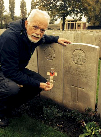 Mum' great uncle CWGC Cemetery - Belgium 31 Oct 2015<br /> 3125 Lance Cpl F.L. CALOV<br /> 56th Bn. Australian Inf.<br /> 27th September 1917
