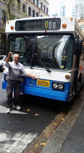 They gave Bill the keys to a City Bus, Sydney CBD.