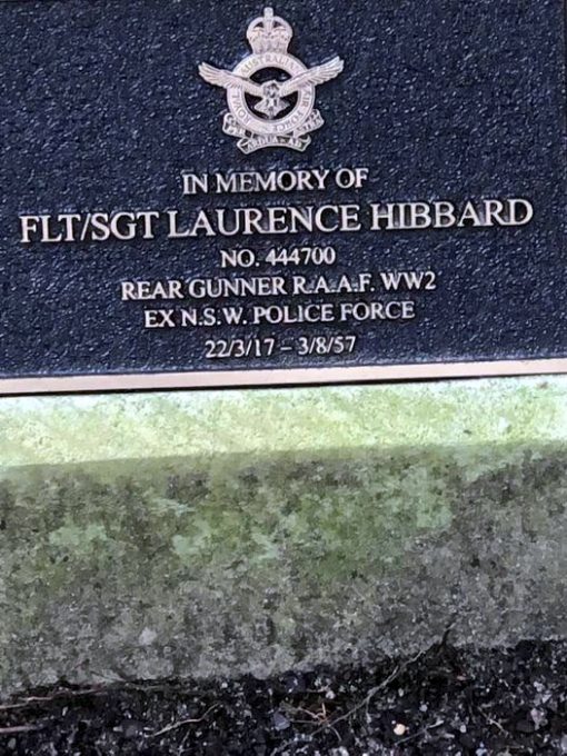 Laurence Henry HIBBARD - Grave. 444700 Flight Sergeant