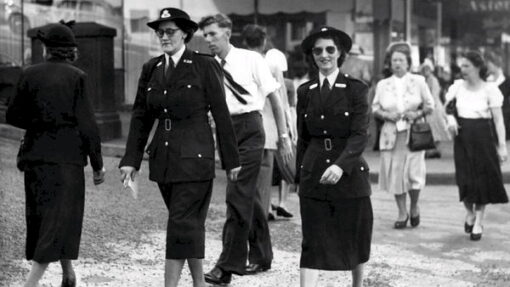  Vira Helen JENKINS Vira Helen DEW Vira JENKINS Vira DEW. Vira Dew is pictured on the left with another officer in navy blue uniform circa 1940s.