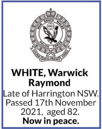 Warwick Raymond WHITE