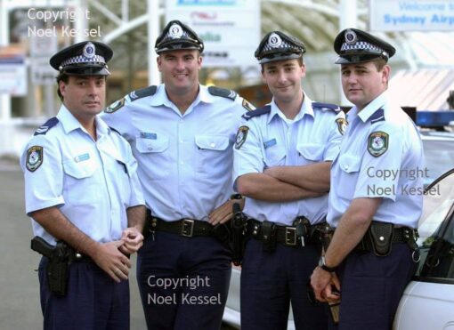 Senior Constable Glenn McEnallay on right taken about 2 weeks before his death. Photo courtesy of Noel Kessel.