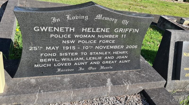 Gweneth Helene GRIFFIN, Gwen GRIFFIN, Police Woman # 11