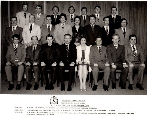 Detectives Training Course 2 of 1976 - 15 June - 3 Sept 1976