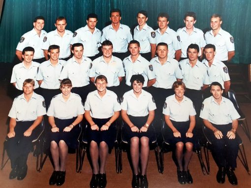 Class 242C- Goulburn - Attested 25 January 1990<b>  <strong>Class 242C  </strong> Goulburn - Attested 25 January 1990<B> Gabby EGGLESTON, Front row, 3rd from right<b>